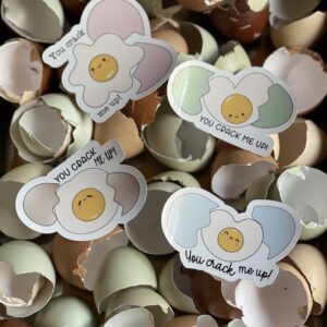 You Crack Me Up Stickers