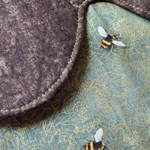 Home Chicken saddle with bee print