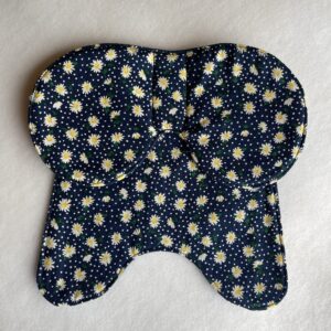 Daisies navy blue fabric